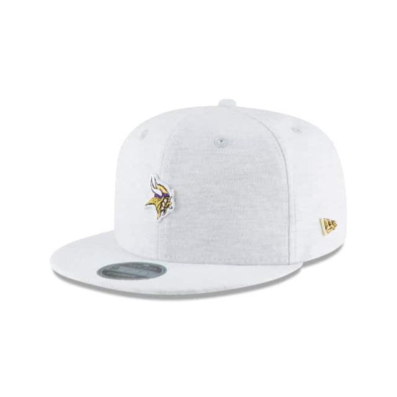 NFL Minnesota Vikings Micro Stitch 9Fifty Snapback (NDE3423) - Grey New Era Caps